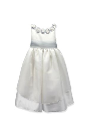 White silk Gloria dress LA STUPENDERIA KIDS | CJAB84O06U09.